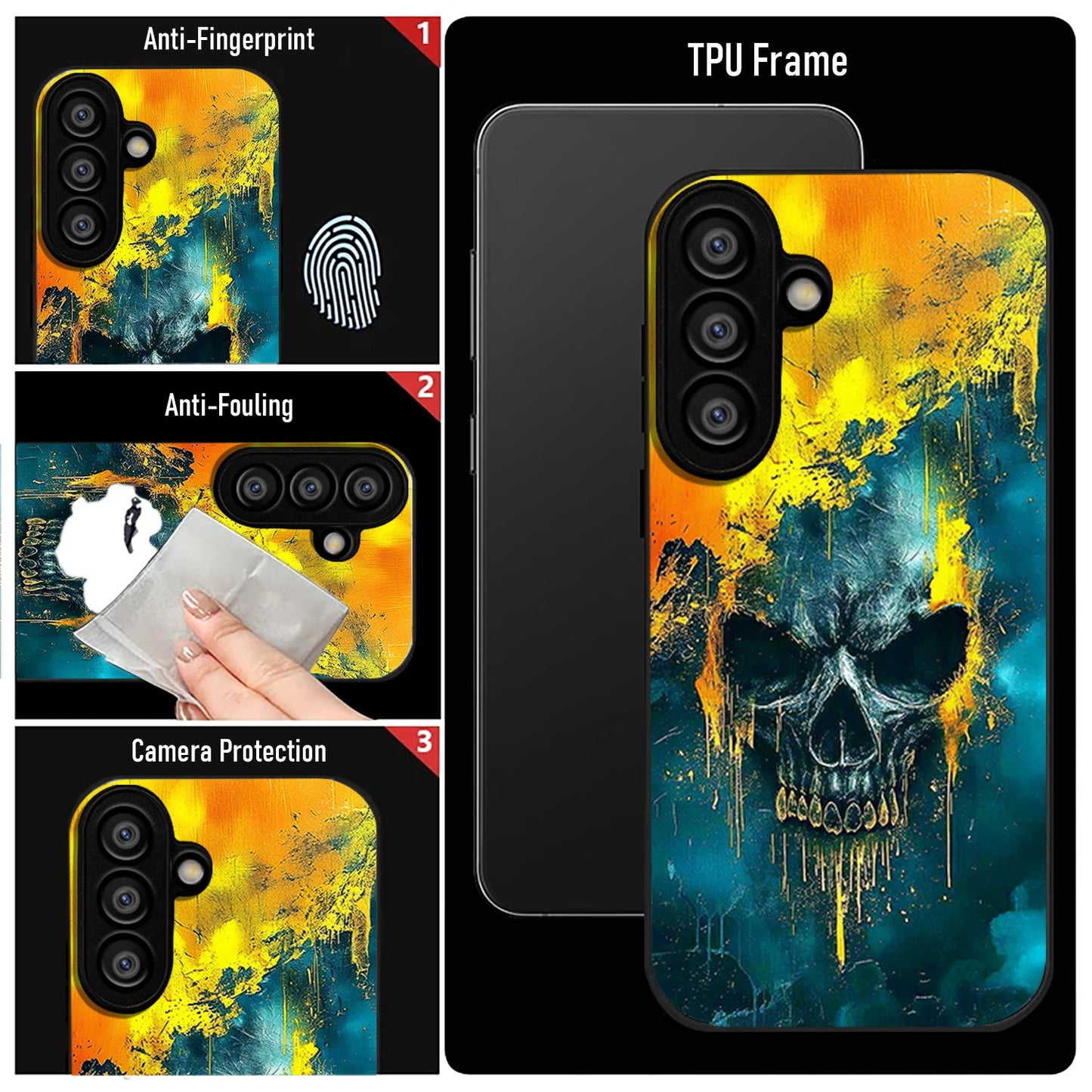 Samsung Galaxy A36 Premium Acrylic Shockproof Glass Back Case (Phantom Guard)