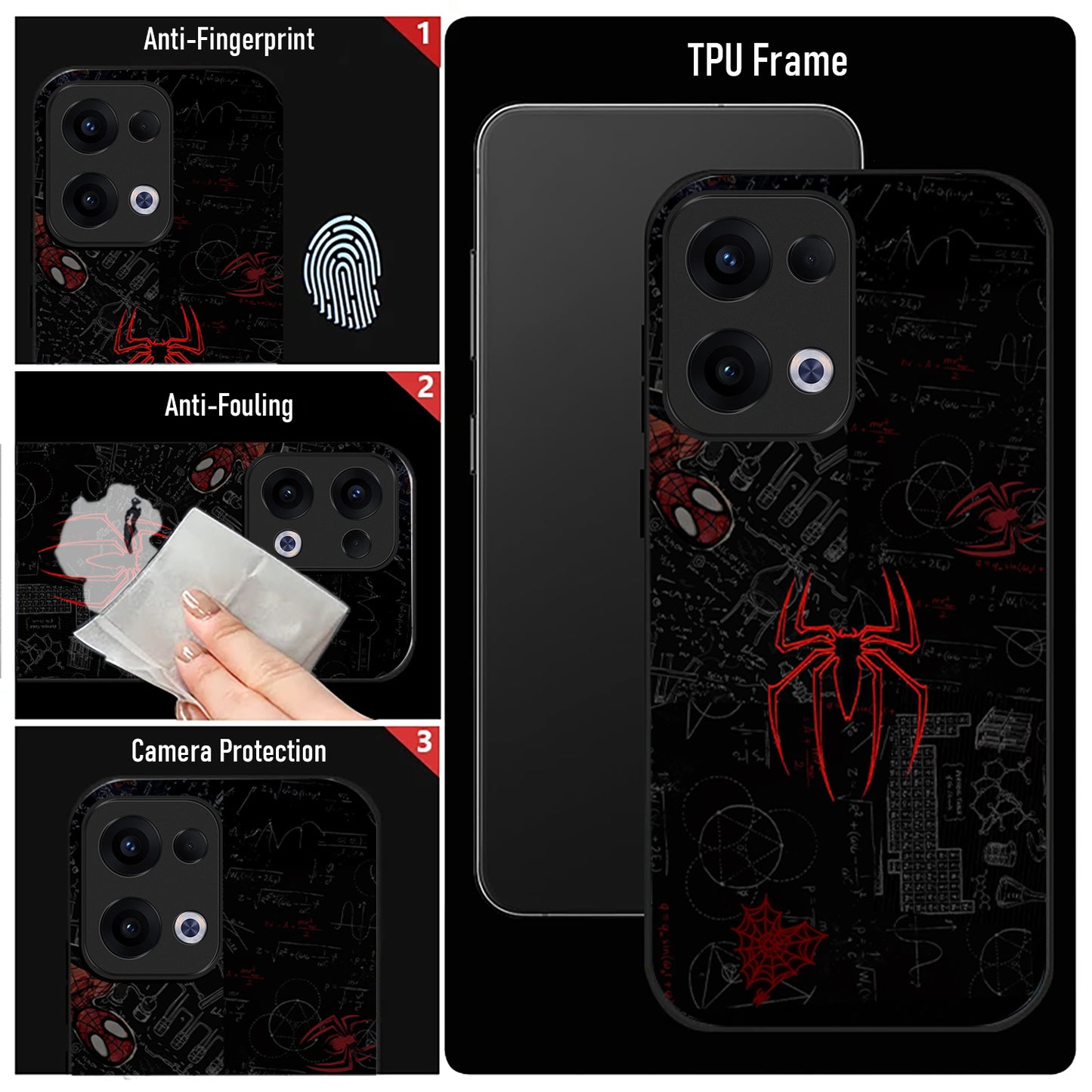Oppo Reno 13 5G Premium Acrylic Shockproof Glass Back Case (Webverse)