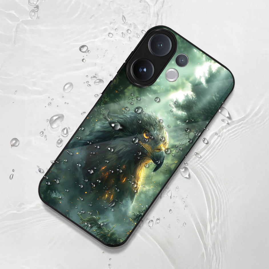 Vivo V60 5G Premium Acrylic Shockproof Glass Back Case (Eagal Case)