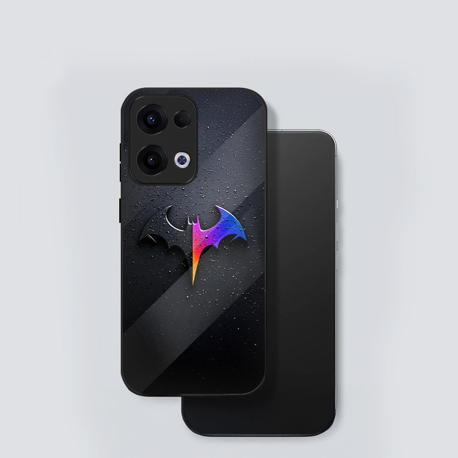 Oppo Reno 13 5G Premium Acrylic Shockproof Glass Back Case (BatGlow)