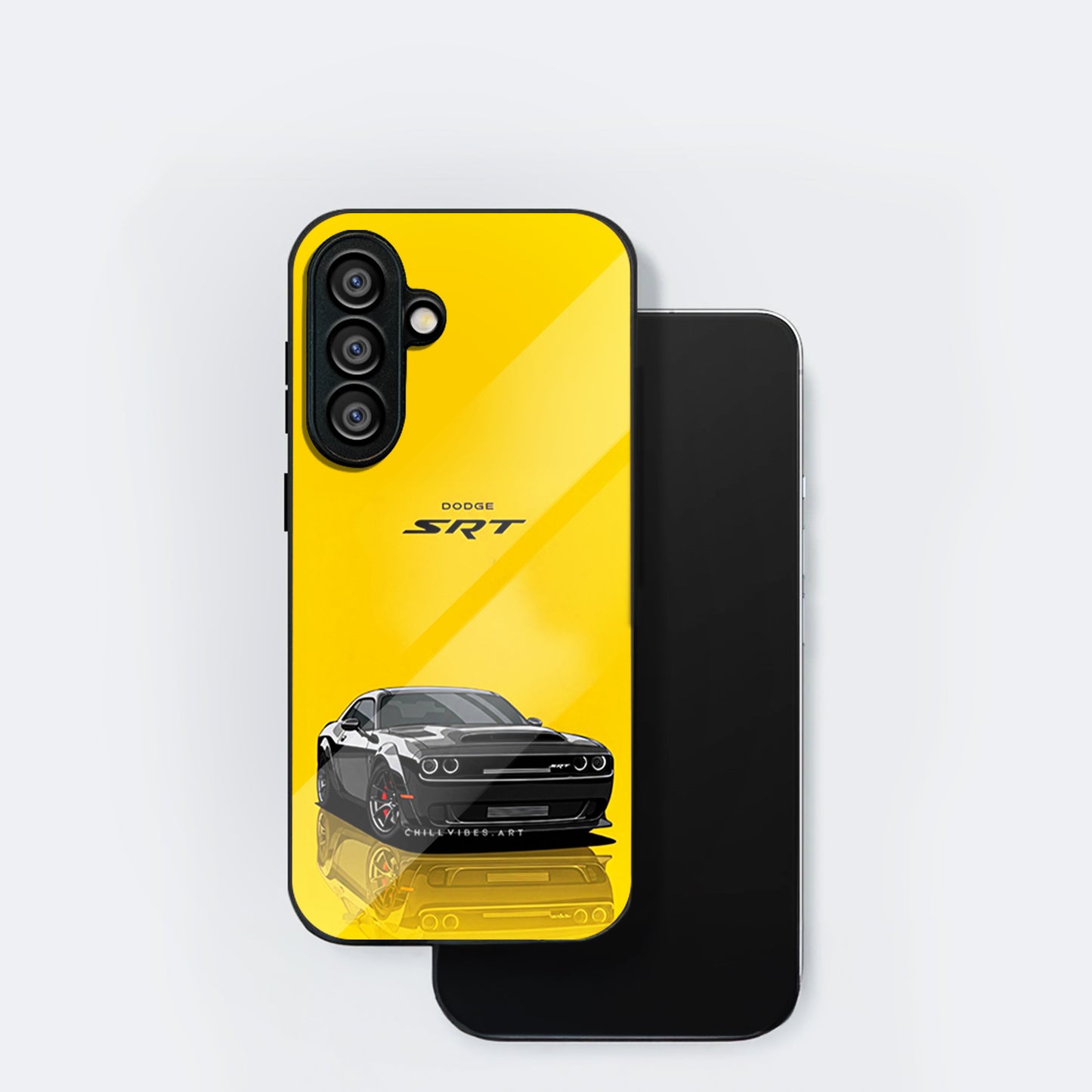 Samsung Galaxy A36 Premium Acrylic Shockproof Glass Back Case (Dodge SRT)