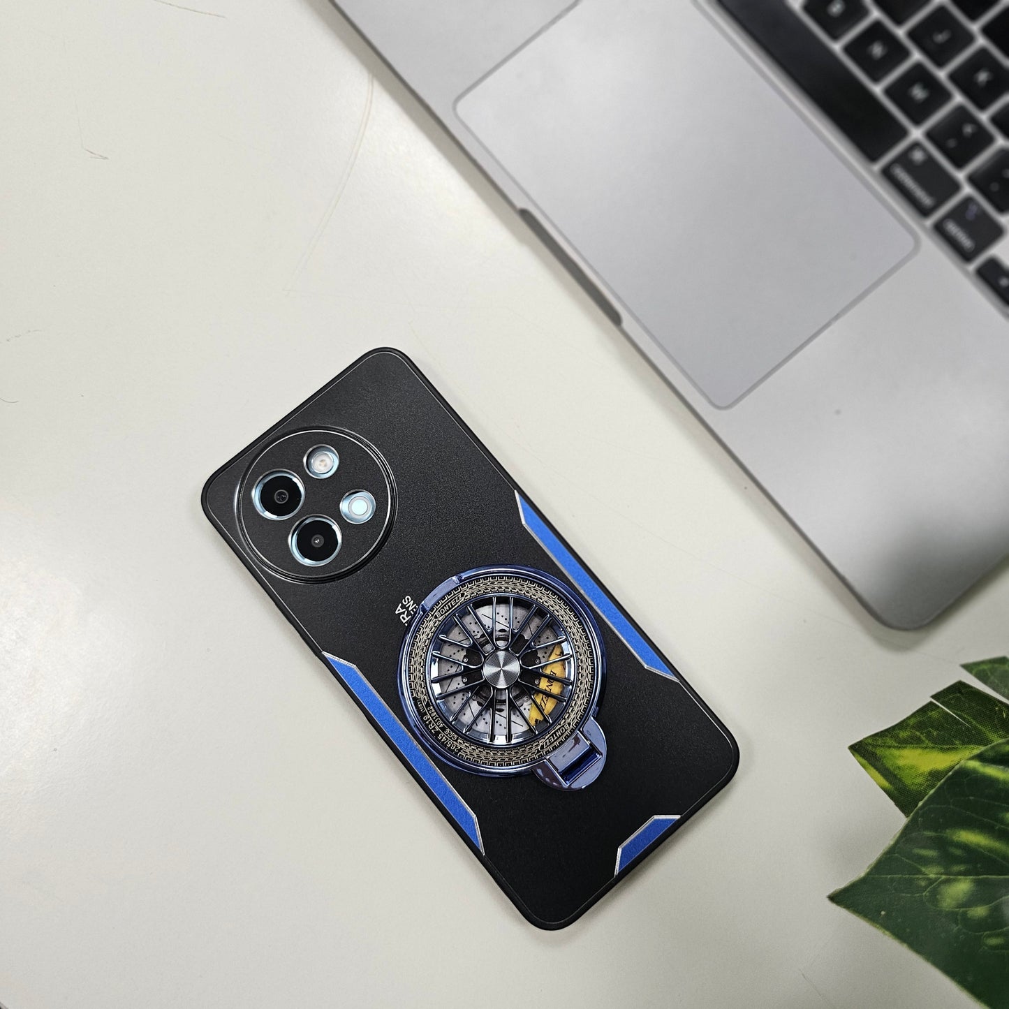 Vivo Y58 5G Best Selling Stress Buster Wheel Aluminium Metal Scratch Resistant Back Case
