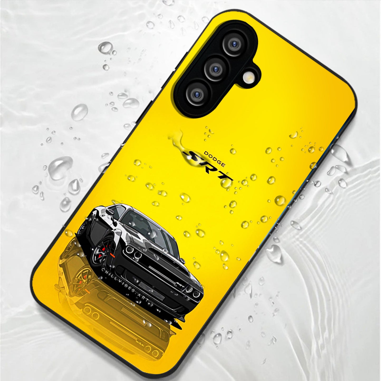 Samsung Galaxy A36 Premium Acrylic Shockproof Glass Back Case (Dodge SRT)