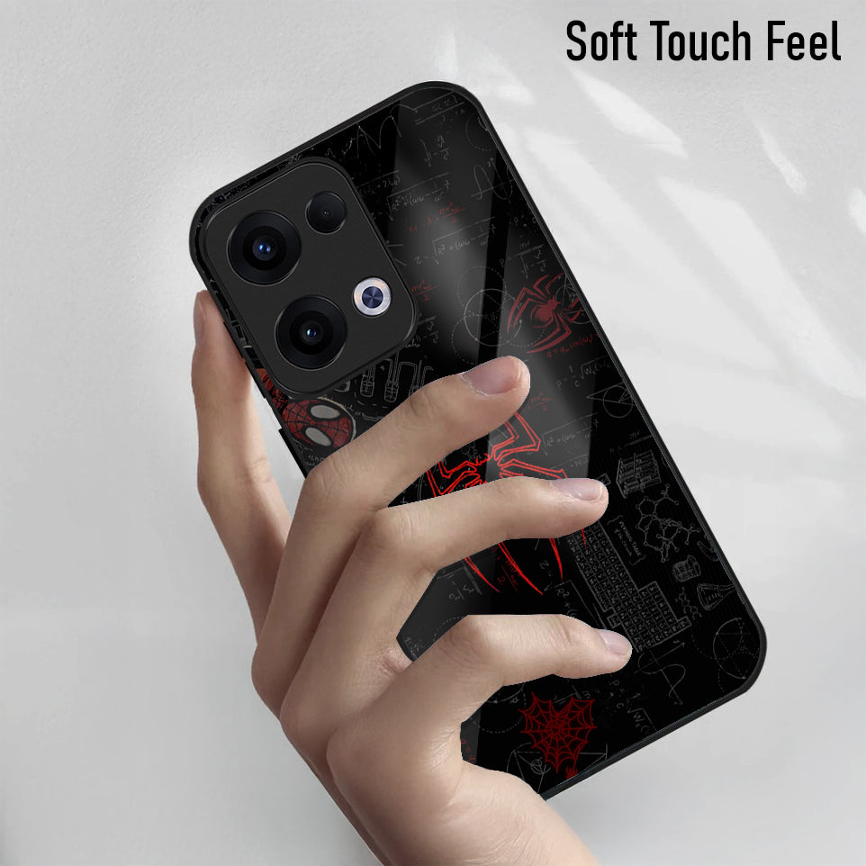 Oppo Reno 13 5G Premium Acrylic Shockproof Glass Back Case (Webverse)