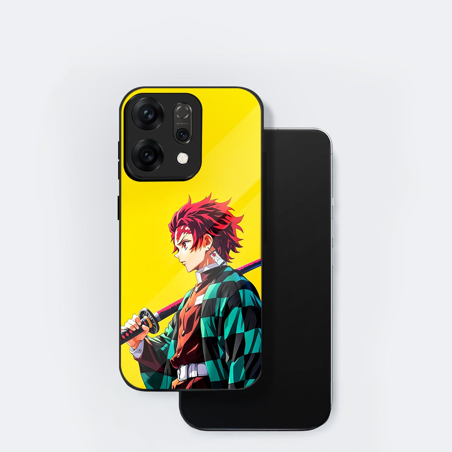 Oppo Reno 14 5G Premium Acrylic Shockproof Glass Back Case (Sword Case)