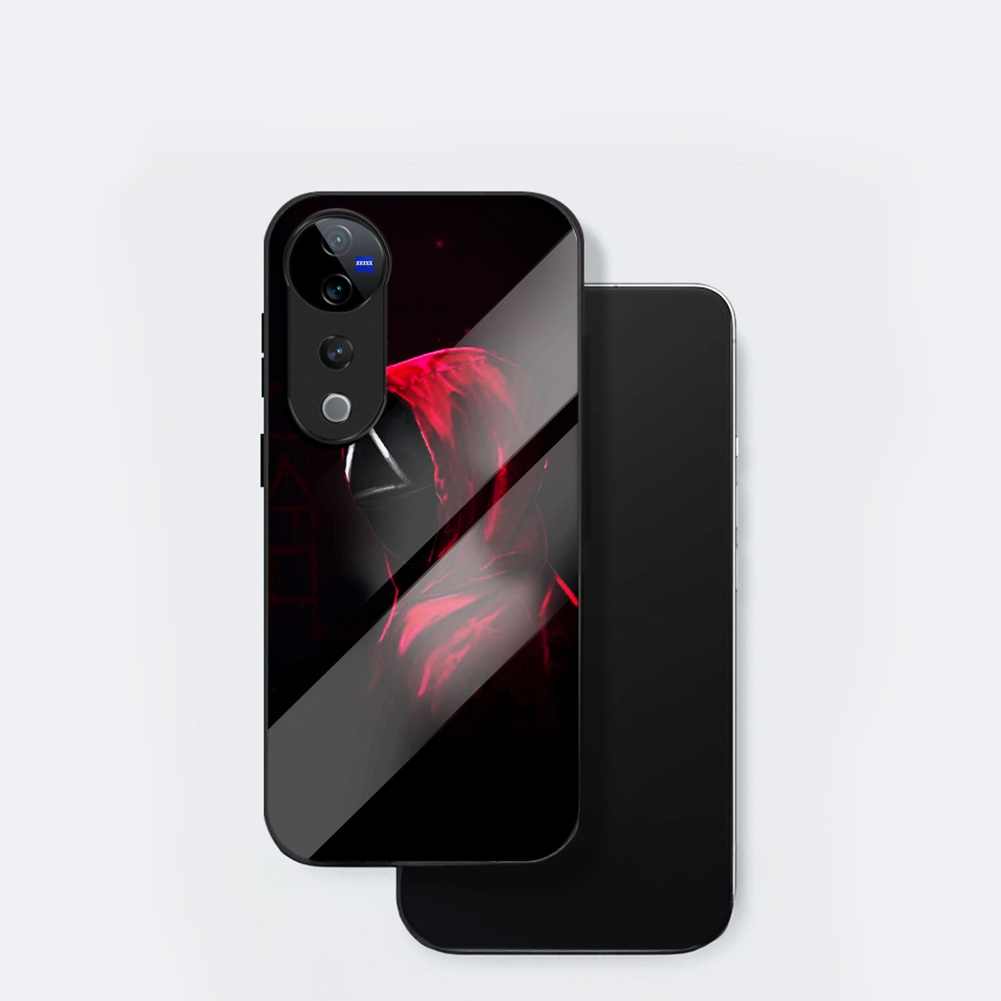 Vivo V40 Pro 5G Premium Acrylic Shockproof Glass Back Case (Triangle Mask)