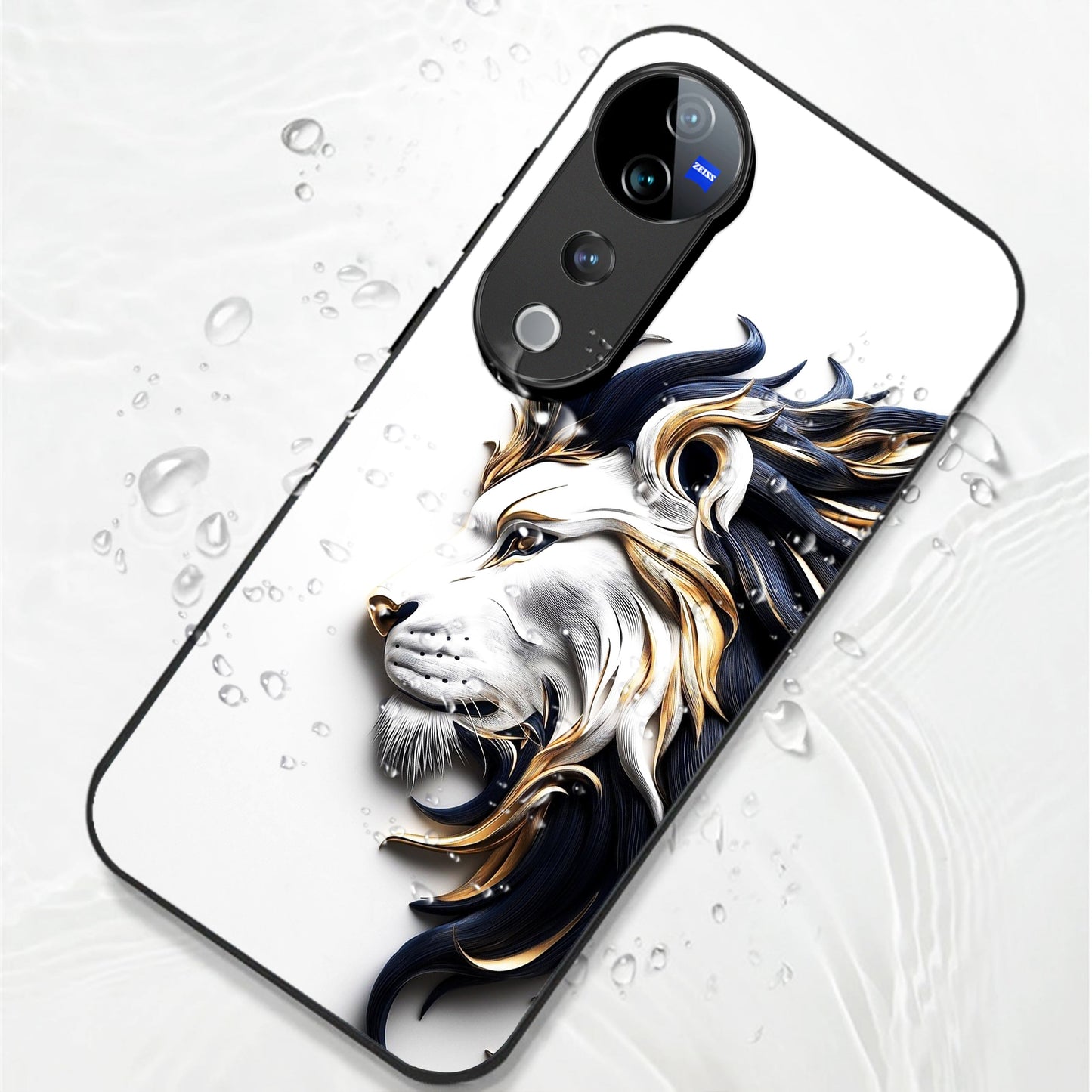 Vivo V40 Pro 5G Premium Acrylic Shockproof Glass Back Case (King’s Flow)