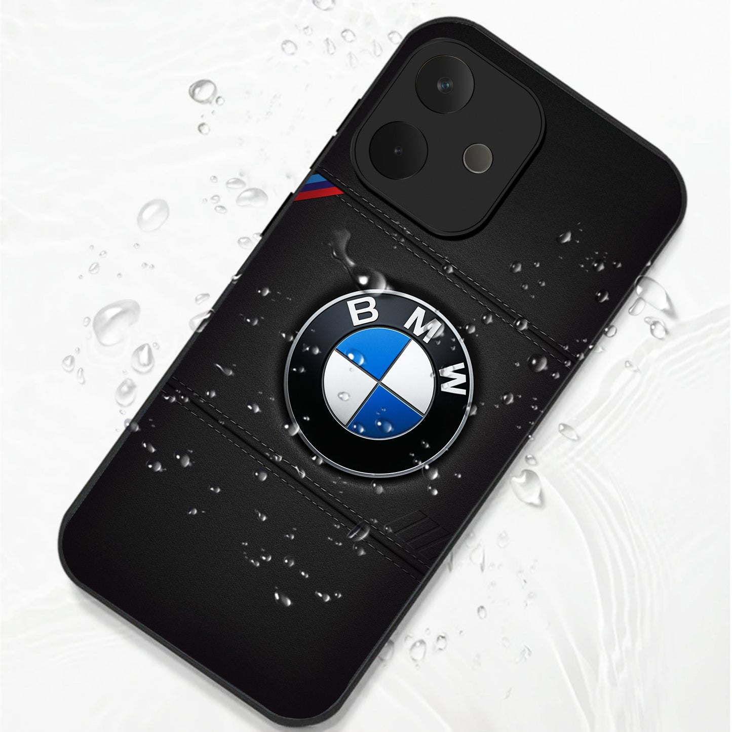 Oppo A5 Pro 5G Premium Acrylic Shockproof Glass Back Case (BMW Logo)