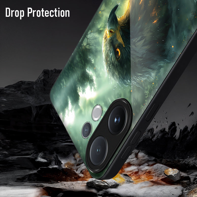 Vivo V60 5G Premium Acrylic Shockproof Glass Back Case (Eagal Case)