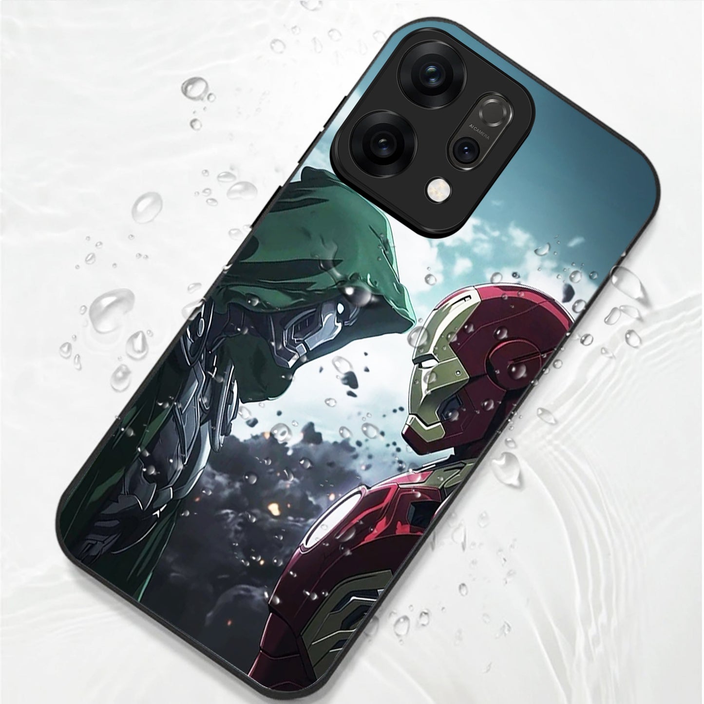 Oppo Reno 14 5G Premium Acrylic Shockproof Glass Back Case (Battle Case)
