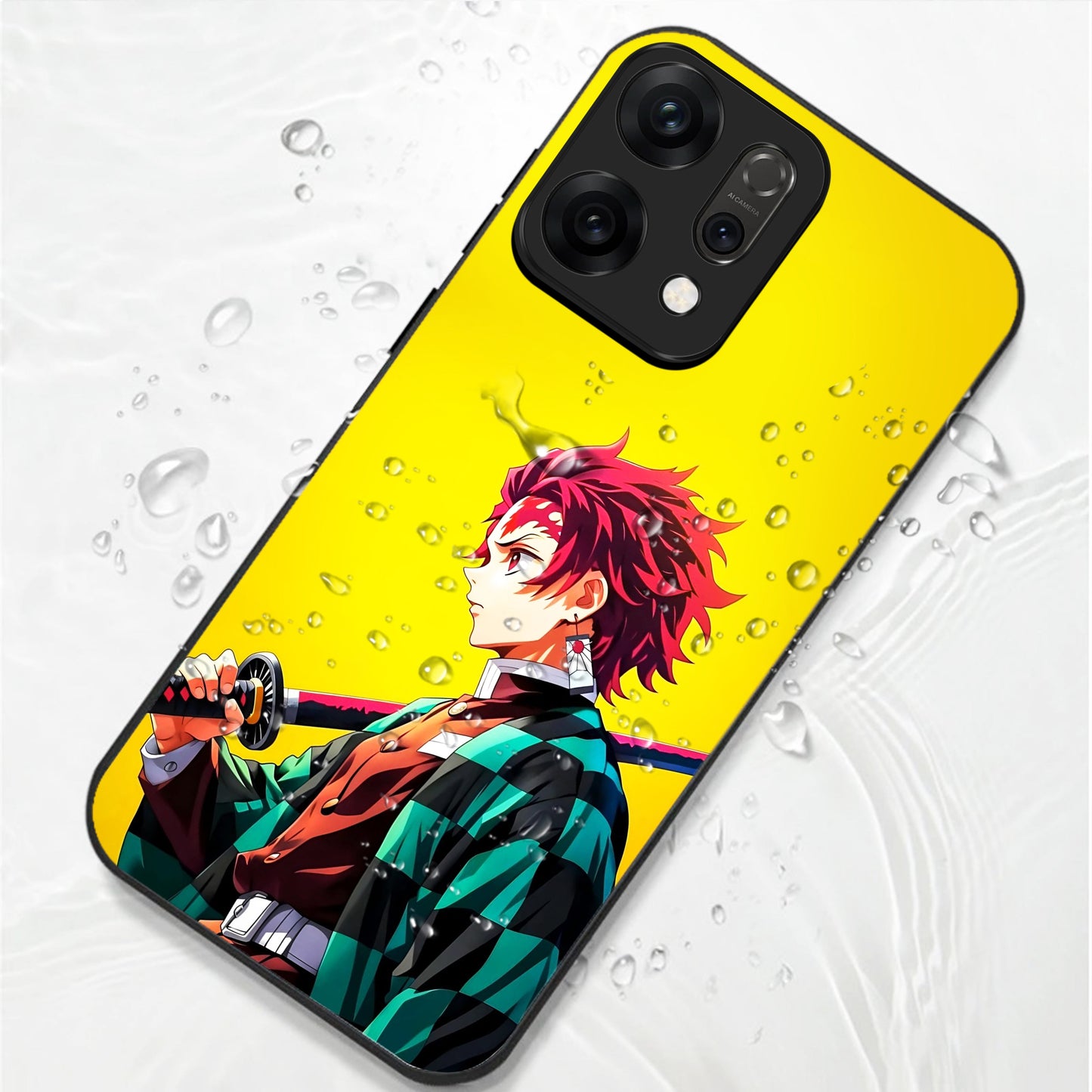 Oppo Reno 14 5G Premium Acrylic Shockproof Glass Back Case (Sword Case)