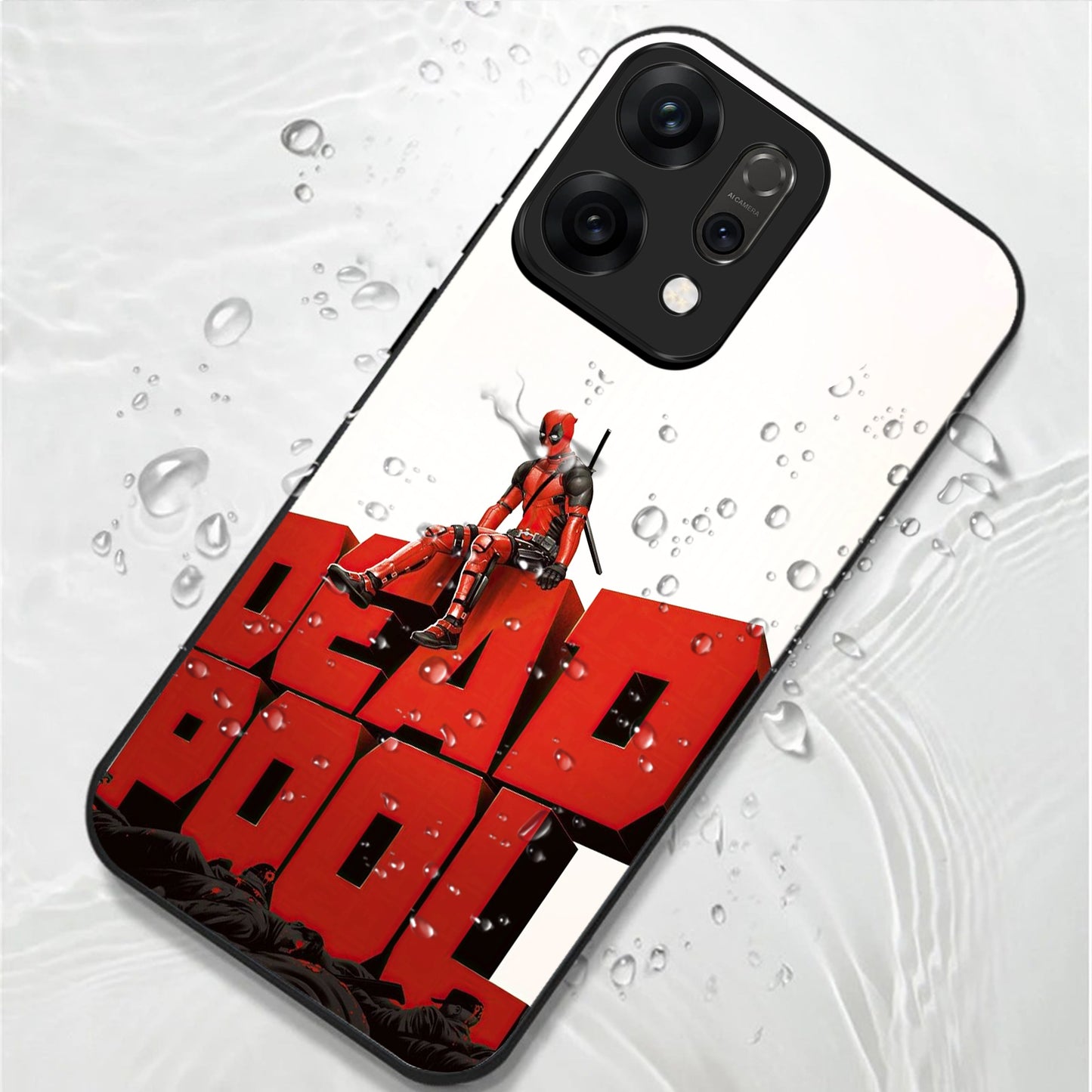 Oppo Reno 14 5G Premium Acrylic Shockproof Glass Back Case (Deadpool Case)