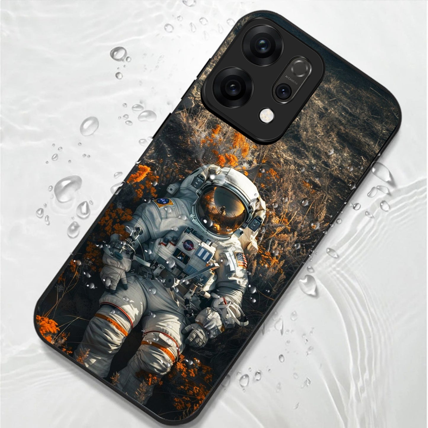 Oppo Reno 14 5G Premium Acrylic Shockproof Glass Back Case (Astro Rest)