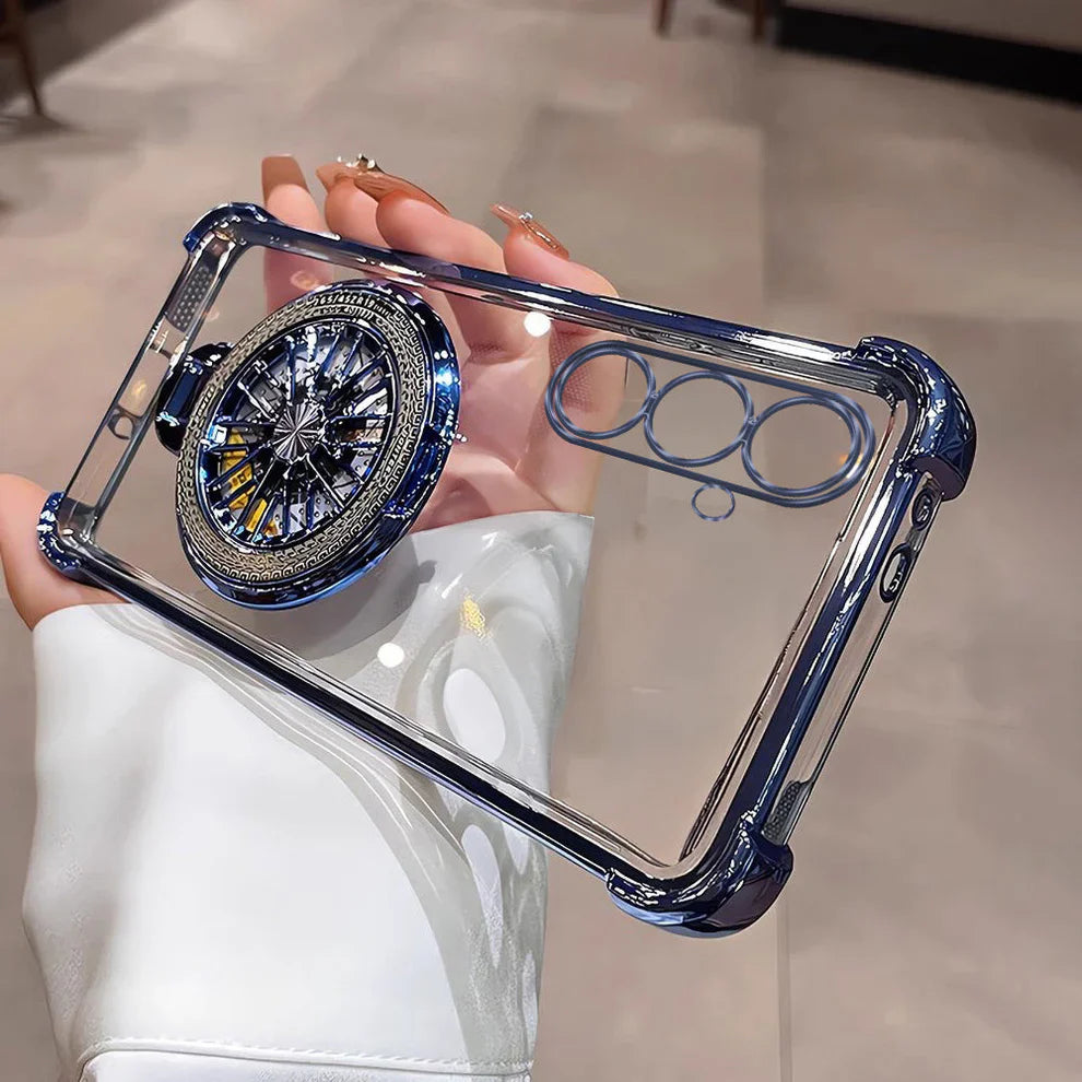 Samsung Galaxy A15 5G Premium Stress Buster Wheel Rotating Shockproof Airbags Case