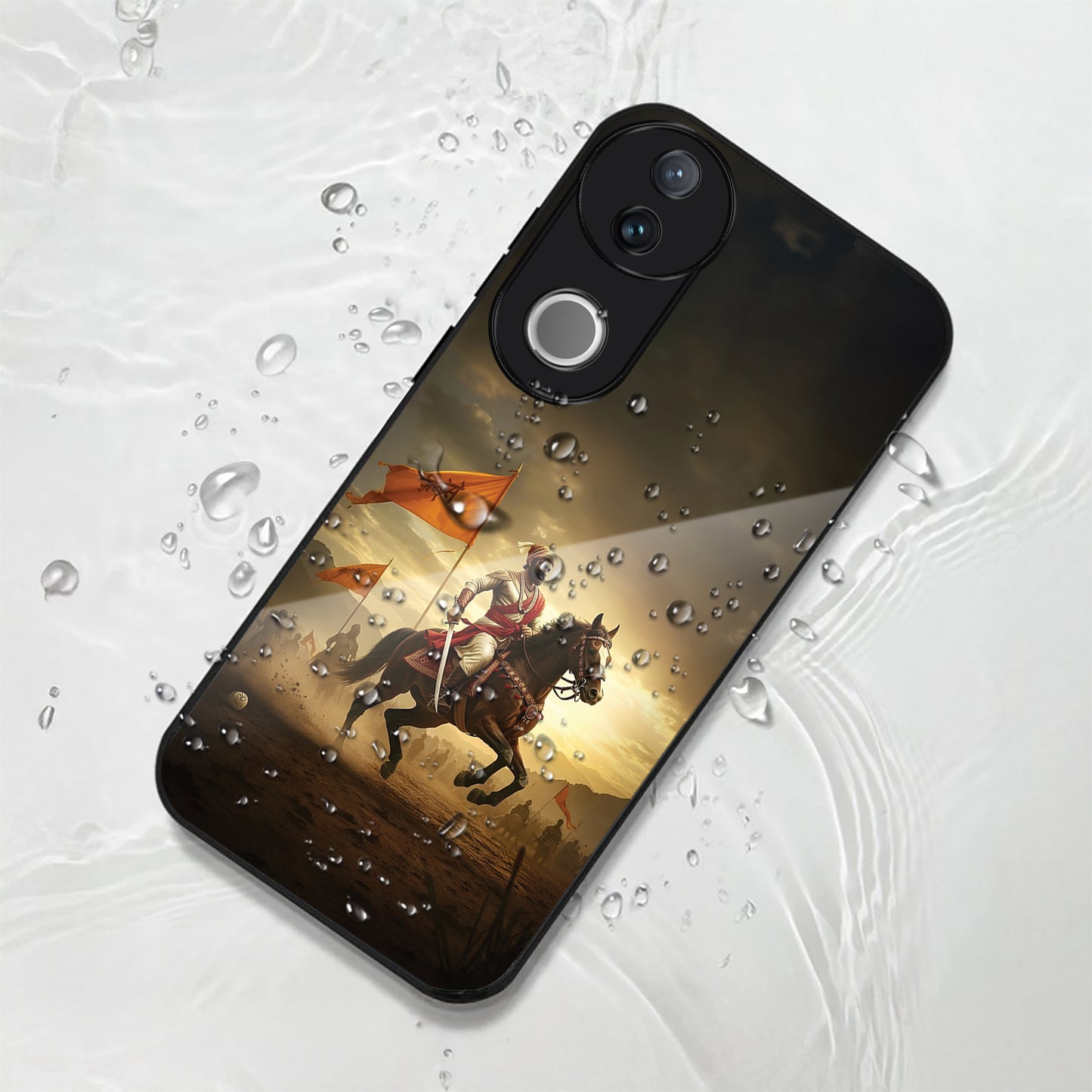 Vivo V50 5G Premium Acrylic Shockproof Glass Back Case ( Battle Glory )