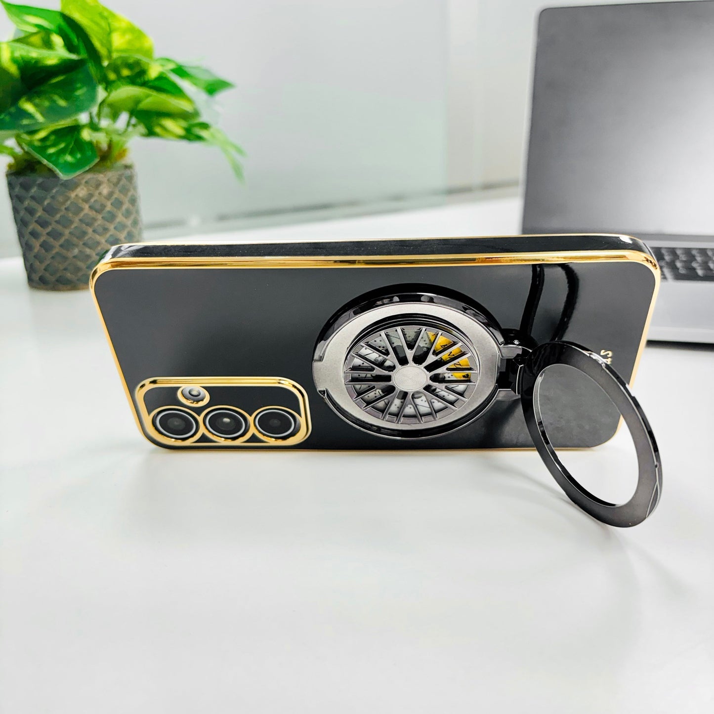 Samsung Galaxy A35 5G Best Selling Stress Buster Wheel Silicone Scratch Resistant Back Case