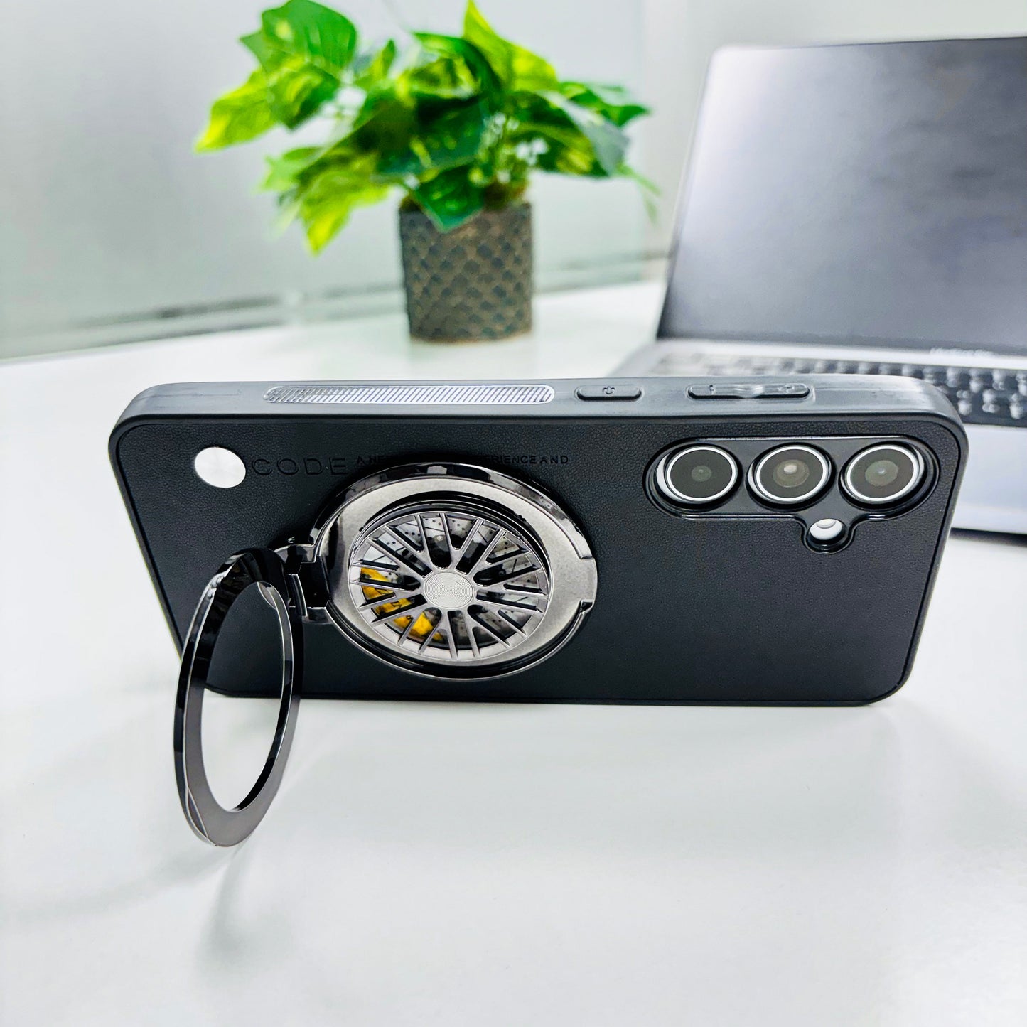 Samsung Galaxy A55 5G Best Selling Stress Buster Wheel Soft Vegan Scratch Resistant Back Case