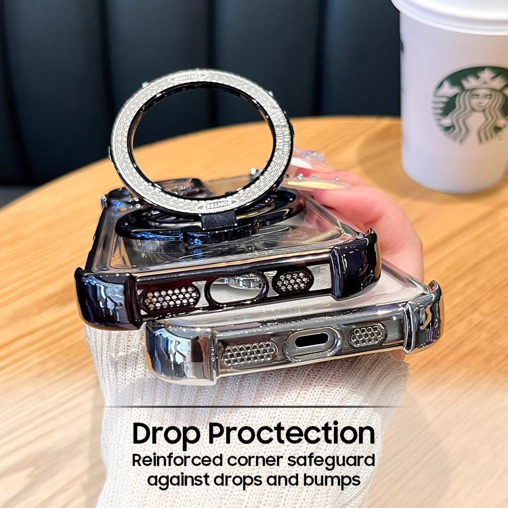 Oppo F31 Pro Premium Stress Buster Wheel Rotating Shockproof Airbags Case