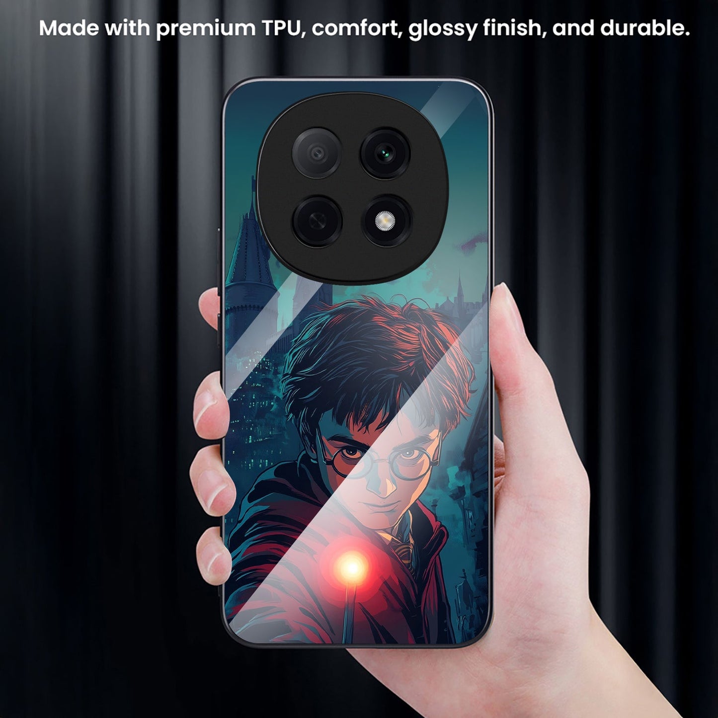 OPPO F29 Pro 5G Premium Acrylic Shockproof Glass Back Case (Harry Potter)