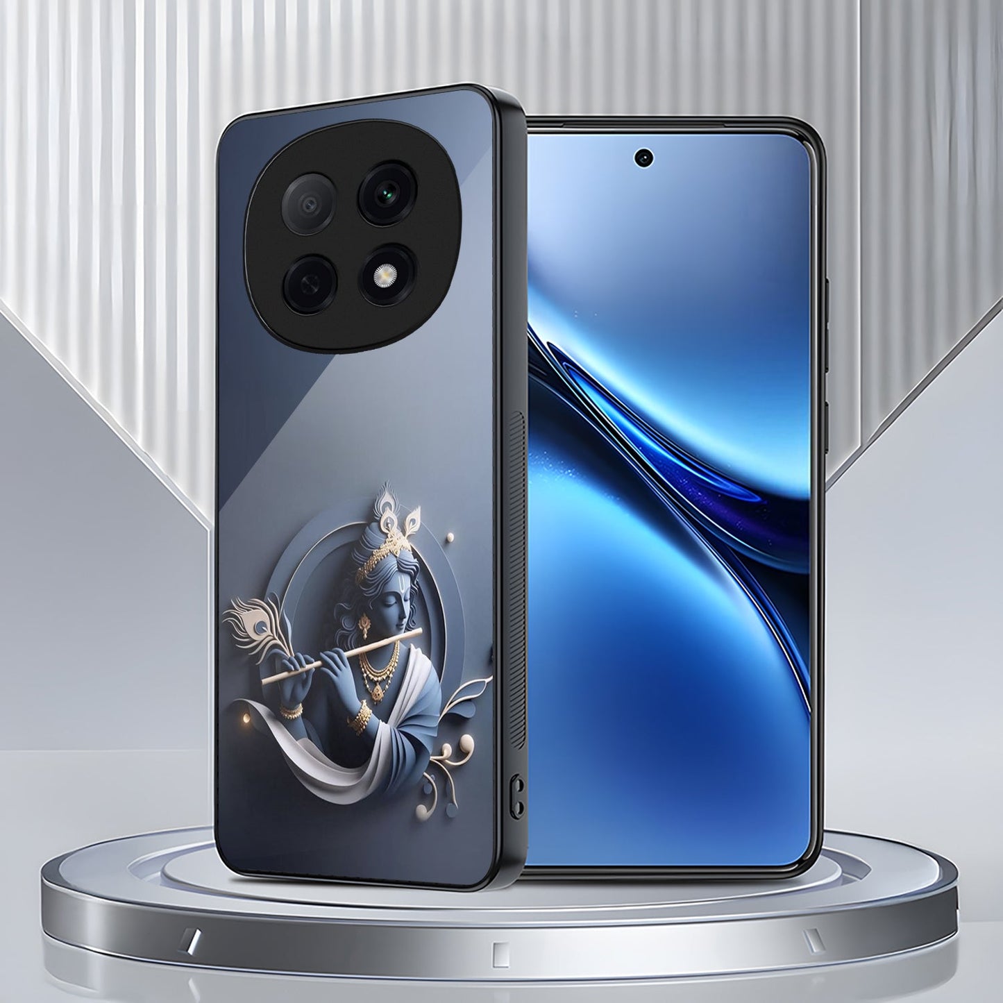 OPPO F29 Pro 5G Premium Acrylic Shockproof Glass Back Case (Krishna)