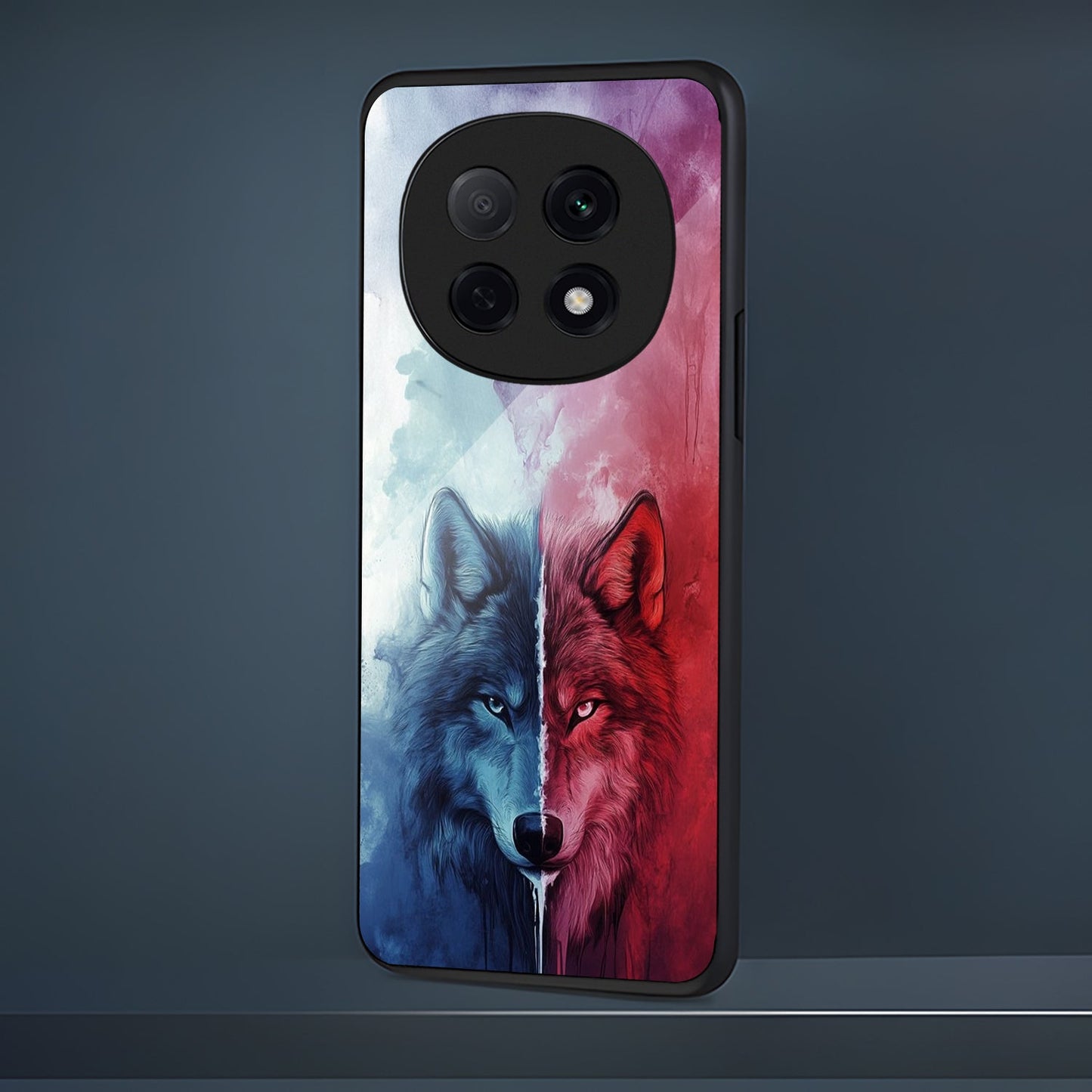 OPPO F29 Pro 5G Premium Acrylic Shockproof Glass Back Case (Ice & Fire)