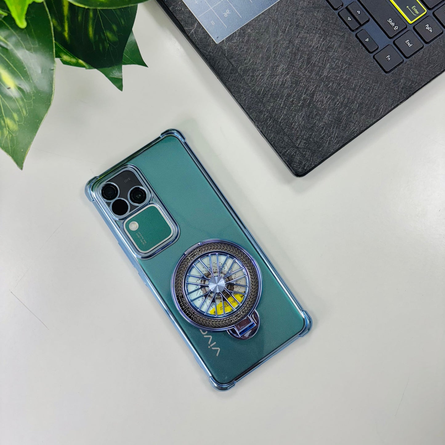 Vivo V30 Pro 5G Premium Stress Buster Wheel Rotating Shockproof Airbags Case