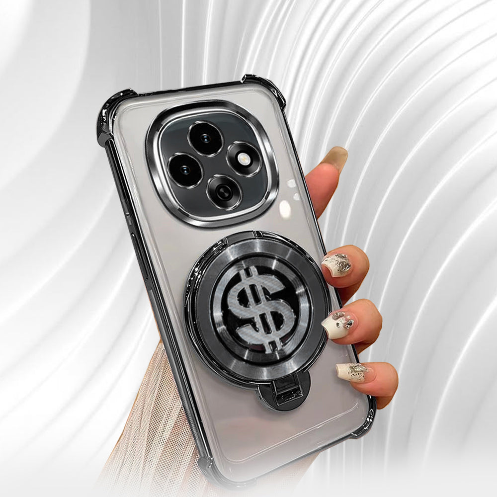 Oppo F31 Pro Four Corner Airbags 100% Original Astro Money Magnet Rotating Dollar Case