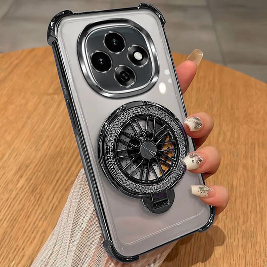 Oppo F31 Pro Premium Stress Buster Wheel Rotating Shockproof Airbags Case