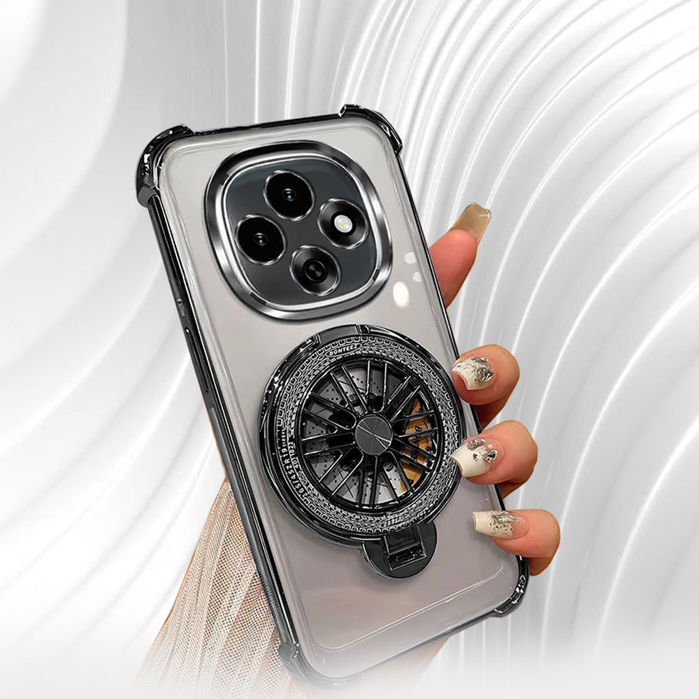 Oppo F31 Pro Premium Stress Buster Wheel Rotating Shockproof Airbags Case