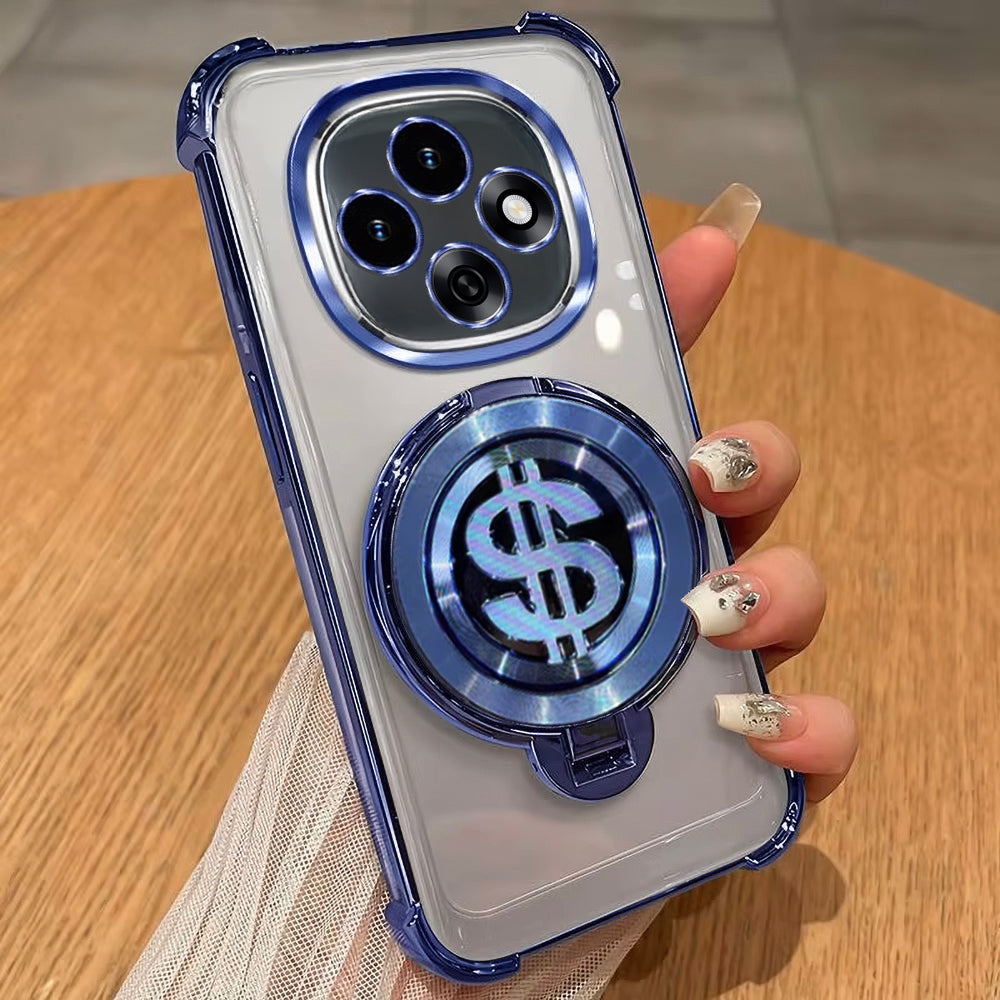 Oppo F31 Pro Four Corner Airbags 100% Original Astro Money Magnet Rotating Dollar Case