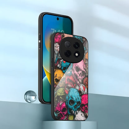 OPPO F29 Pro 5G Premium Acrylic Shockproof Glass Back Case (Skull)