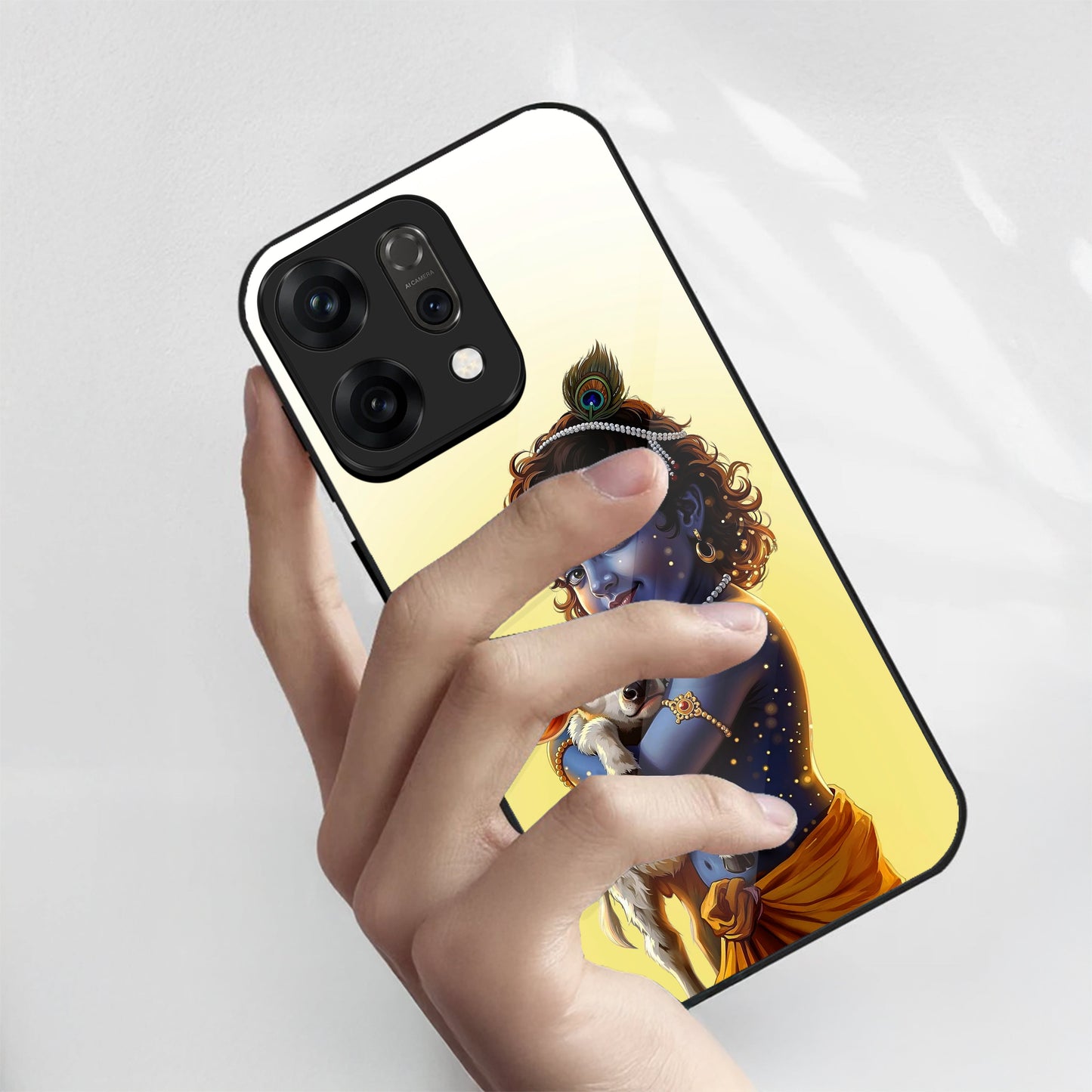Oppo Reno 14 Printed Glass Back Case