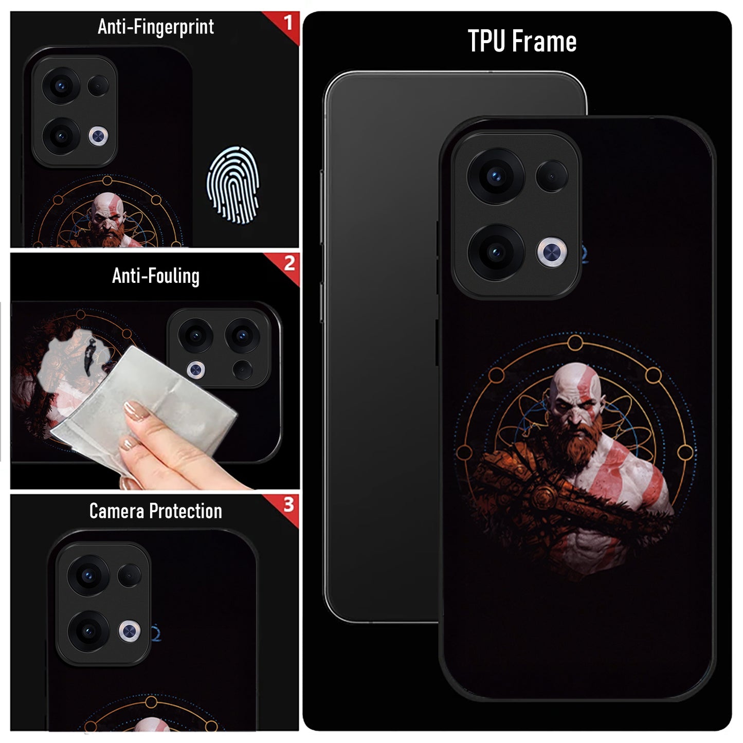 Oppo Reno 13 5G Premium Acrylic Shockproof Glass Back Case (Valdra)