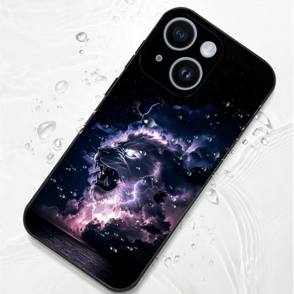 iPhone 15 Premium Acrylic Shockproof Glass Back Case (Storm King)