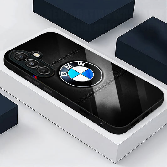 Samsung Galaxy A56 5G Premium Acrylic Shockproof Glass Back Case (BMW Logo)