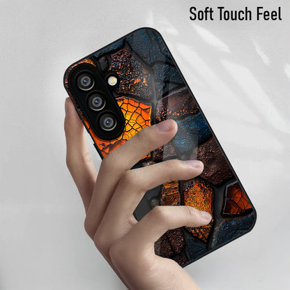 Samsung Galaxy A56 Premium Acrylic Shockproof Glass Back Case (StoneAura)