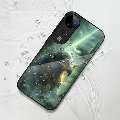 Vivo V40 Pro 5G Premium Acrylic Shockproof Glass Back Case ( Eagle Case)