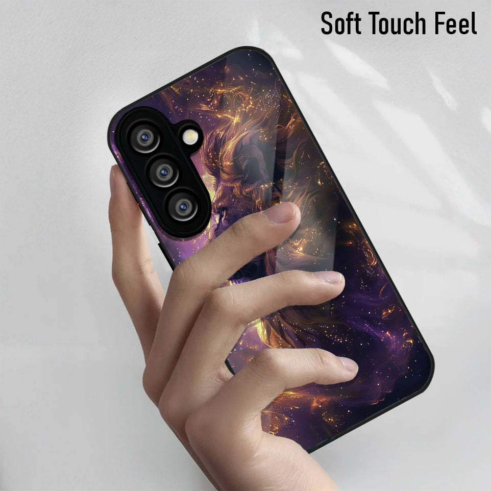 Samsung Galaxy A56 Premium Acrylic Shockproof Glass Back Case (GalaxRoar)