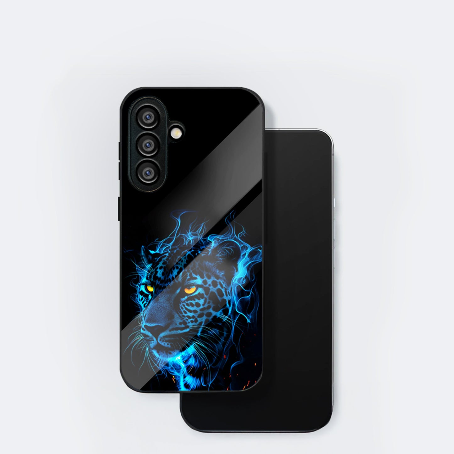 Samsung Galaxy A56 Premium Acrylic Shockproof Glass Back Case (Electric Predator)
