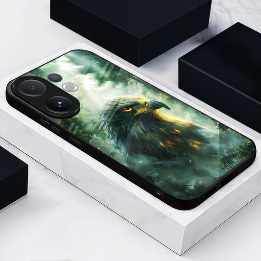 Vivo V60 5G Premium Acrylic Shockproof Glass Back Case (Eagal Case)