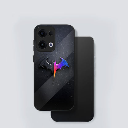 Oppo Reno 13 5G Premium Acrylic Shockproof Glass Back Case (BatGlow)