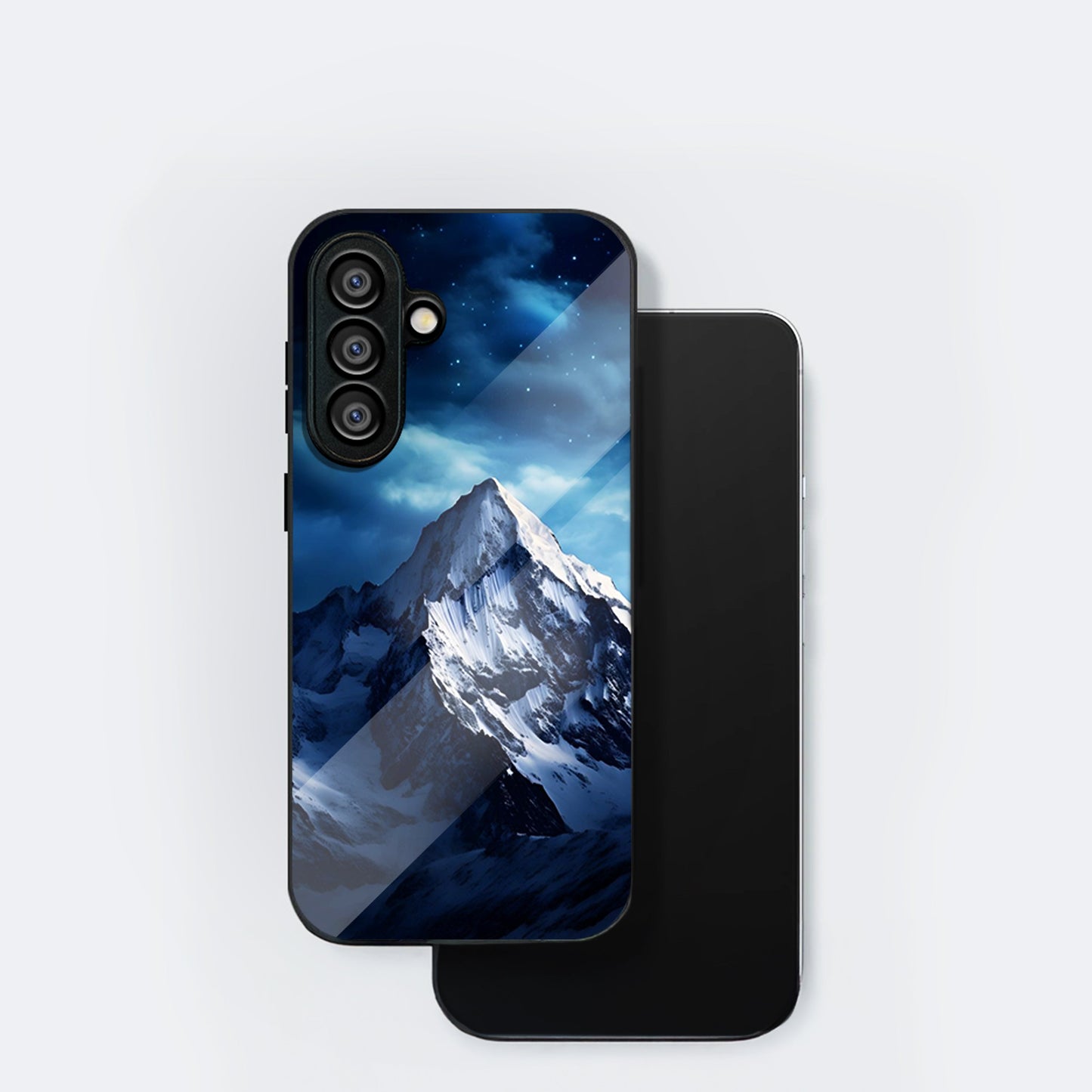 Samsung Galaxy A56 Premium Acrylic Shockproof Glass Back Case (Frozen Peak)