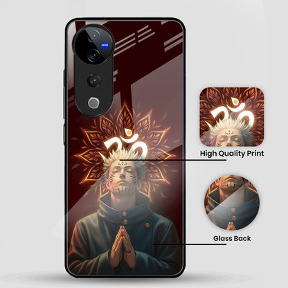 Vivo V40 Pro 5G Premium Acrylic Shockproof Glass Back Case (Divine)