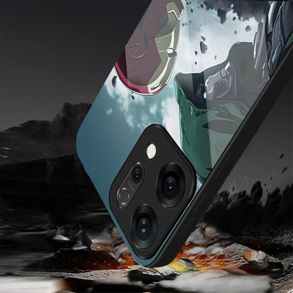 Oppo Reno 14 5G Premium Acrylic Shockproof Glass Back Case (Battle Case)