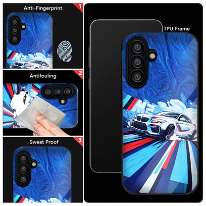 Samsung Galaxy A36 Premium Acrylic Shockproof Glass Back Case (BMW M2)