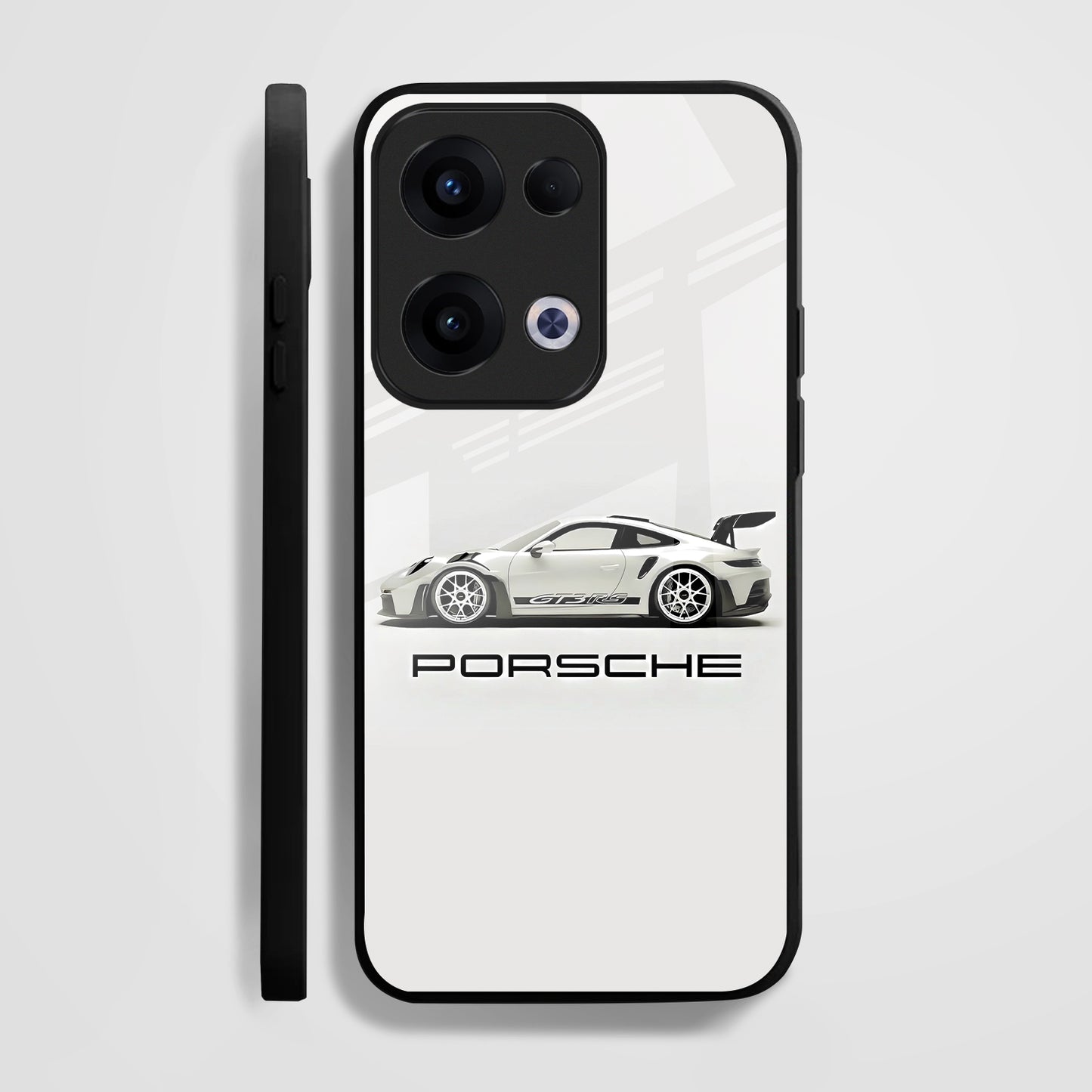 Oppo Reno 13 5G Premium Acrylic Shockproof Glass Back Case (Porsche)