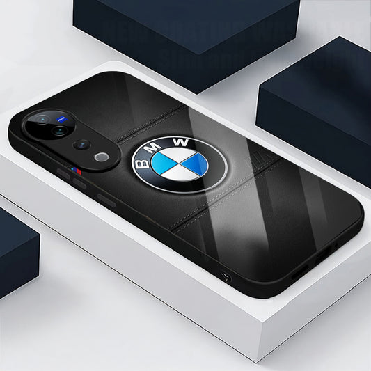 Vivo V40 Pro 5G Premium Acrylic Shockproof Glass Back Case (BMW LOGO)