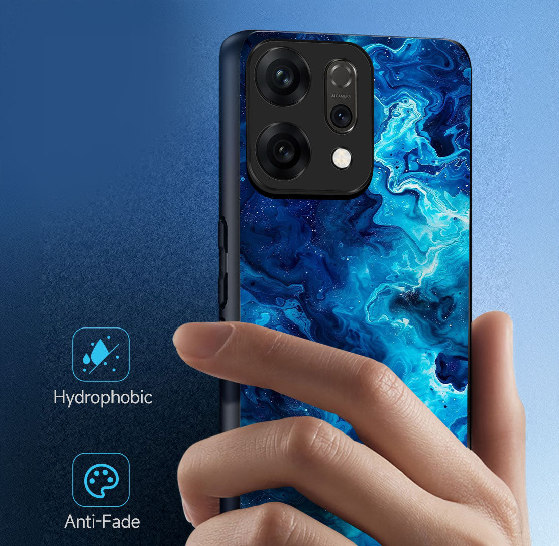 Oppo Reno 14 5G Premium Acrylic Shockproof Glass Back Case (AquaCore)