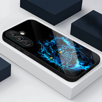 Samsung Galaxy A56 Premium Acrylic Shockproof Glass Back Case (Electric Predator)