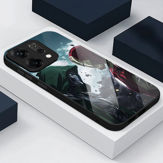 Oppo Reno 14 5G Premium Acrylic Shockproof Glass Back Case (Battle Case)